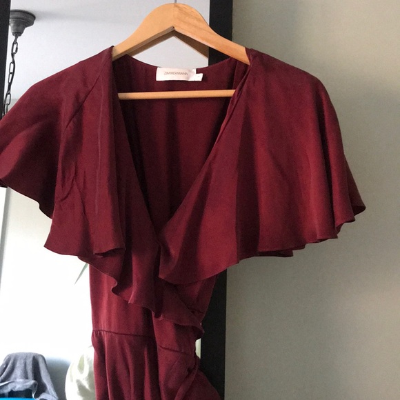 Silk Zimmerman burgundy dress (worn once!) - Picture 3 of 6